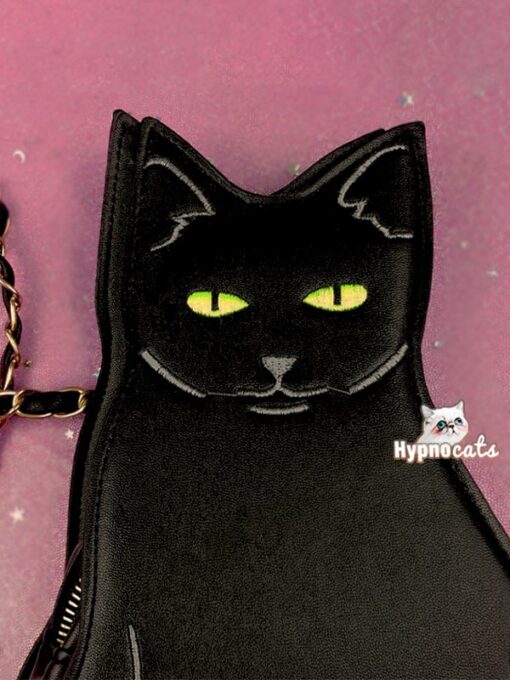 Serious Black Cat Shoulder Bag 2