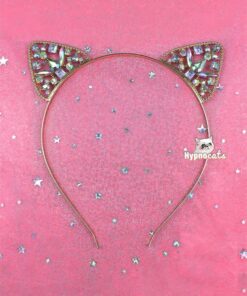 Crystal Cat Ears Gold 1