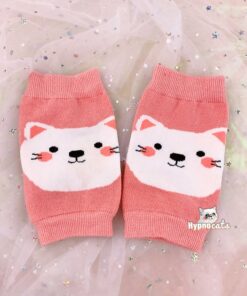 Cute Cat Arm Warmers Pink 1