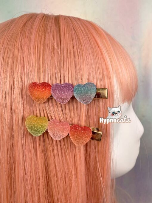 Candy Heart Hair Clip 1