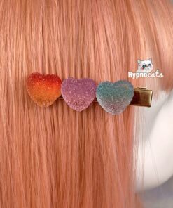 Candy Heart Hair Clip Red